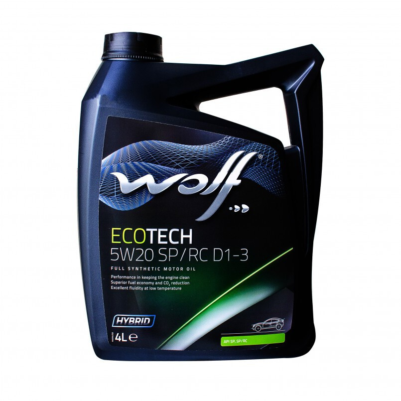 Моторна олія Wolf Ecotech 5W-20 SP/RC D1-3 (4л.)-зображення-1