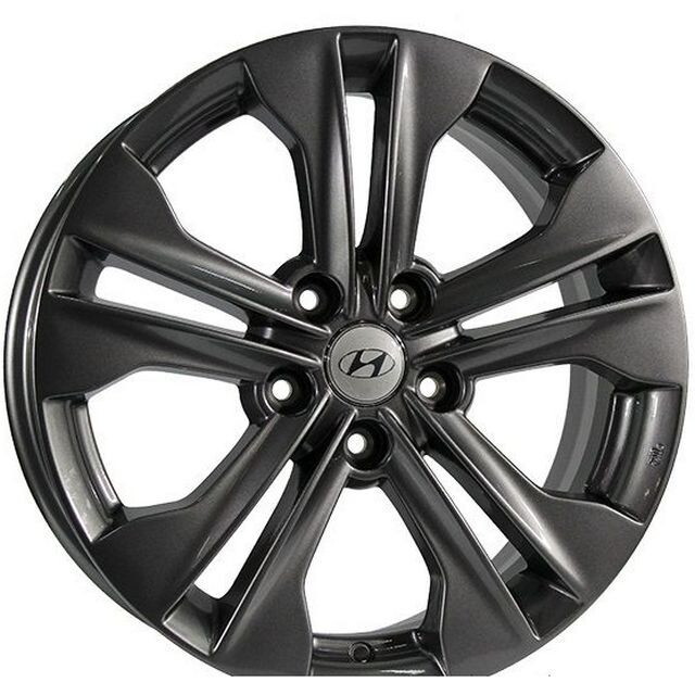 Литі диски Replica Hyundai (HND126) R17 W7 PCD5x114.3 ET47 DIA67.1 (dark gun metal)-зображення-1