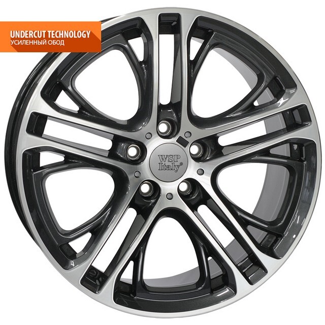 Литі диски WSP Italy BMW (W677) Xenia X3 R19 W9 PCD5x120 ET41 DIA72.6 (diamond black polished)-зображення-1