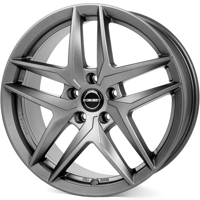 Литі диски Borbet Z R17 W7.5 PCD5x112 ET36 DIA66.6 (dark grey matt)-зображення-1