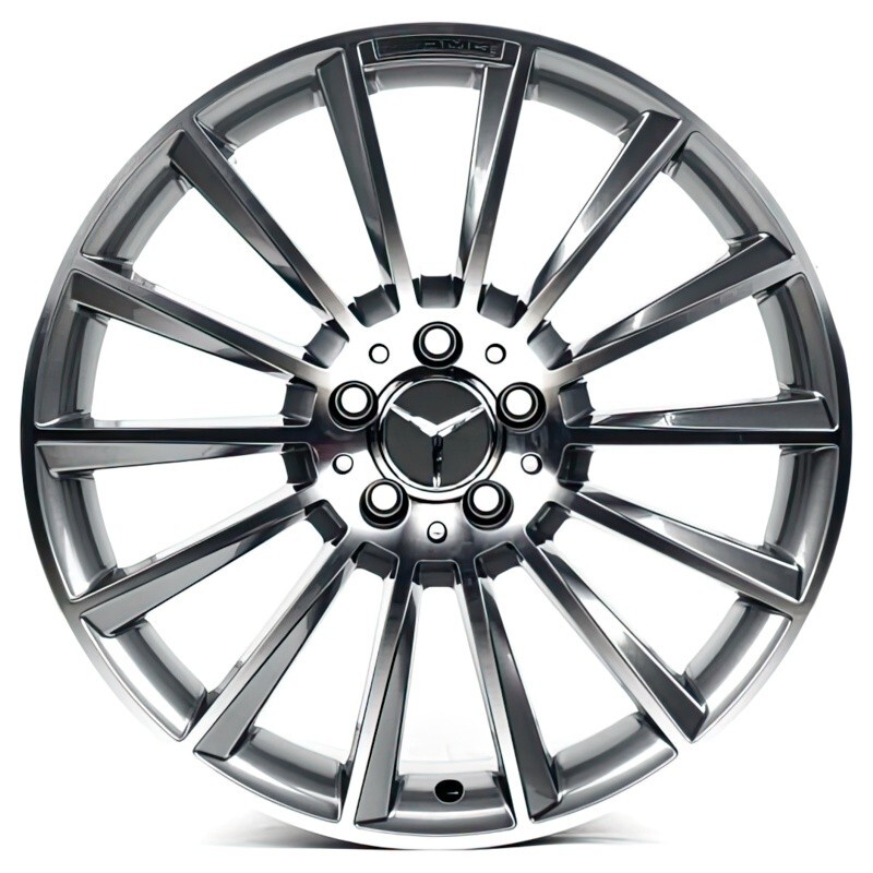 Литі диски Replica Mercedes (MR909) R19 W8.5 PCD5x112 ET35 DIA66.6 (light grey machined)-зображення-1