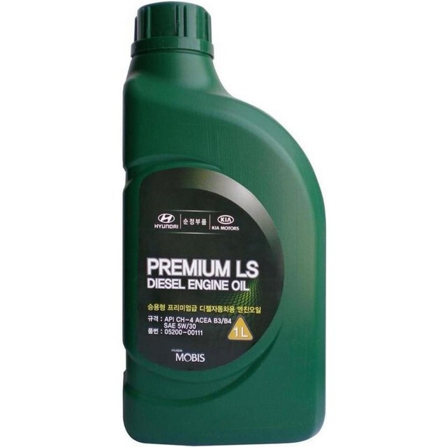 Моторне масло Mobis Premium LS Diesel 5W-30 API CH-4, ACEA A3/B4, 05200-00111 (1л.)