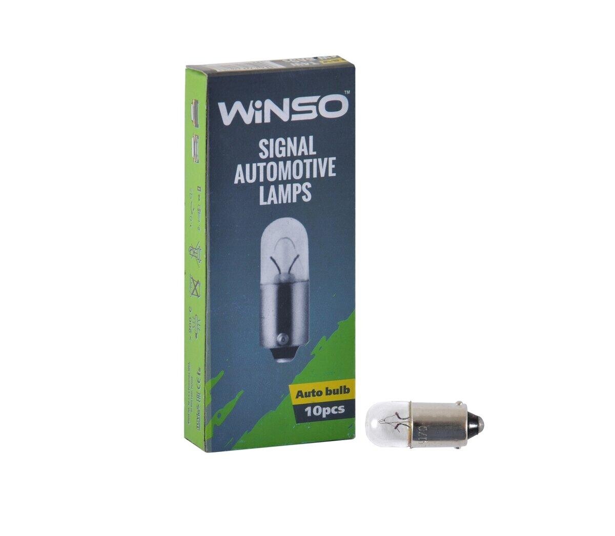 Лампа розжарювання Winso 24V T4W 4W BA9s, 10шт.-зображення-1