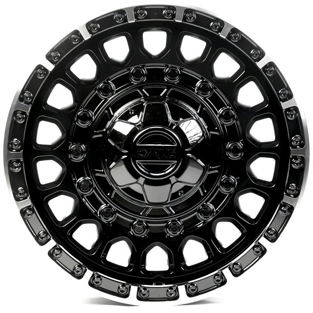 Литі диски Off Road Wheels OW1908-9 R17 W8.5 PCD8x165.1 ET20 DIA116.7 (black machined lip)