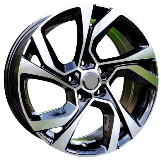 Литі диски Replica Renault (RN5229) R16 W7 PCD5x114.3 ET40 DIA73.1 (black machined face)-зображення-1