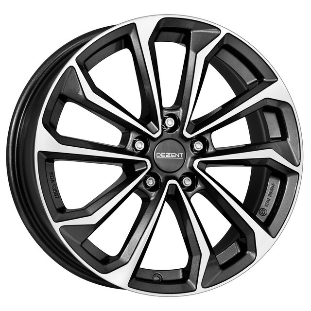 Литі диски Dezent KS R16 W6.5 PCD5x114.3 ET40 DIA67.1 (gun metal polished)-зображення-1