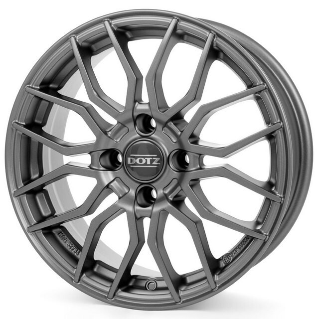 Литі диски Dotz LimeRock R16 W6.5 PCD4x108 ET25 DIA65.1 (gun metal)-зображення-1