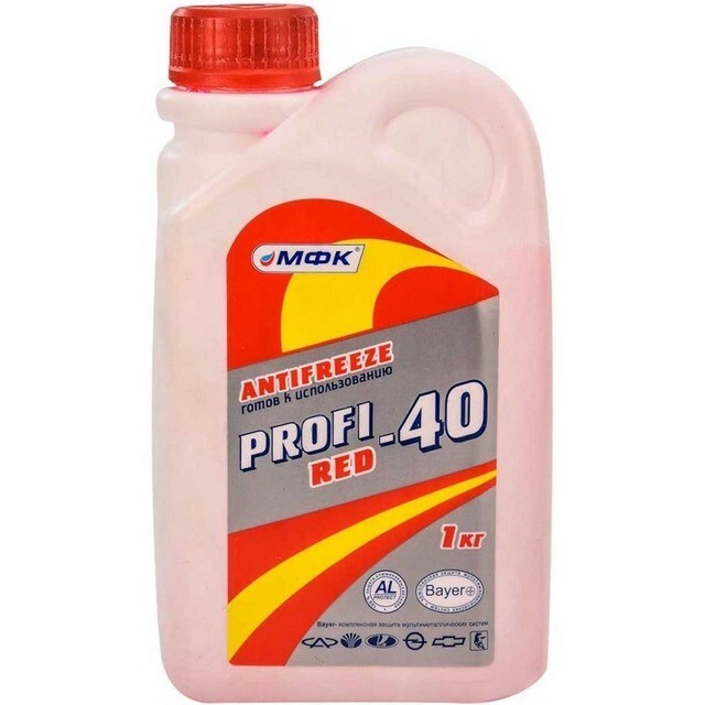 Антифриз PROFI-40 Red (- 30°С ), (1кг.)-зображення-1