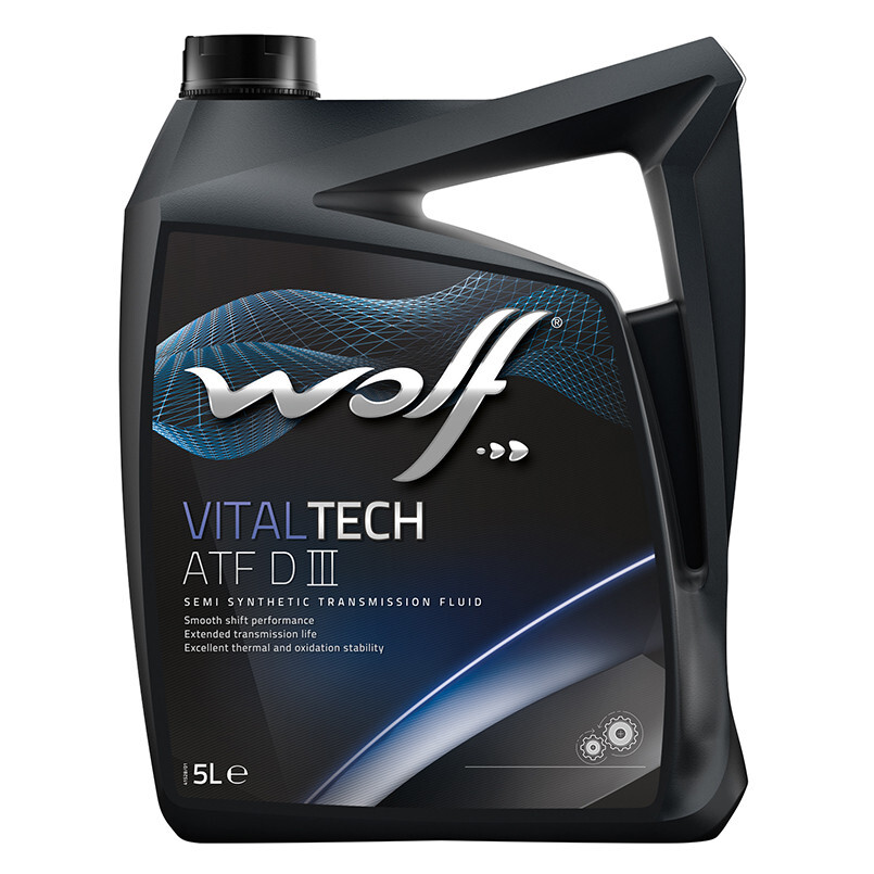 Трансмісійне масло Wolf Vitaltech ATF DIII (5л.)-зображення-1