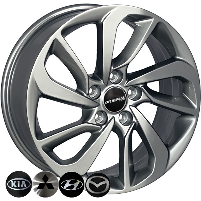 Литі диски Replica Mitsubishi (TL0417) R17 W7 PCD5x114.3 ET51 DIA67.1 (dark silver)