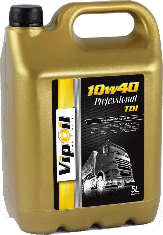 Моторне масло VipOil Professional TDI CI-4/SL 10W-40 (5л.)