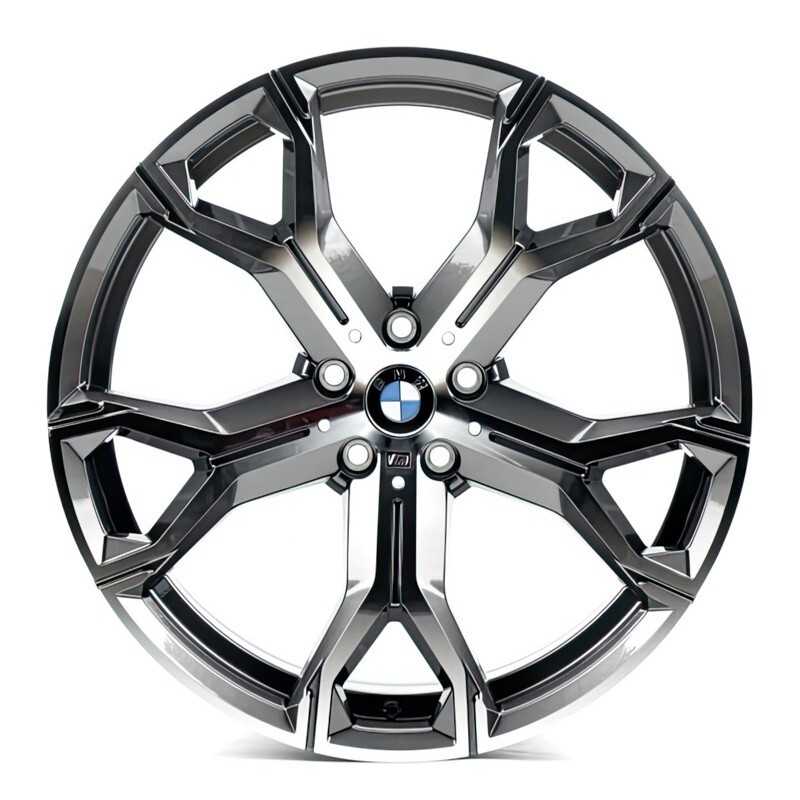 Литі диски Replica BMW (B1538) R20 W9 PCD5x112 ET37 DIA66.6 (gun metal machined face)-зображення-1