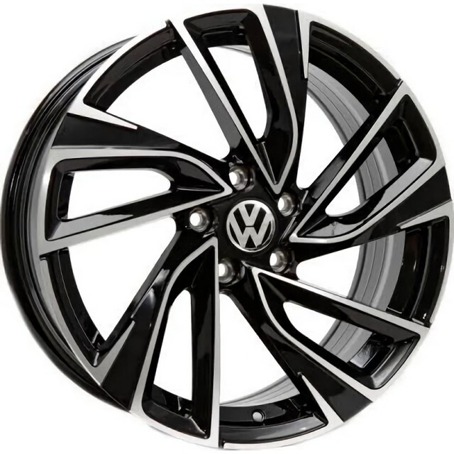 Литі диски Replica Volkswagen (VV5498) R18 W7.5 PCD5x112 ET42 DIA57.1 (black machined face)