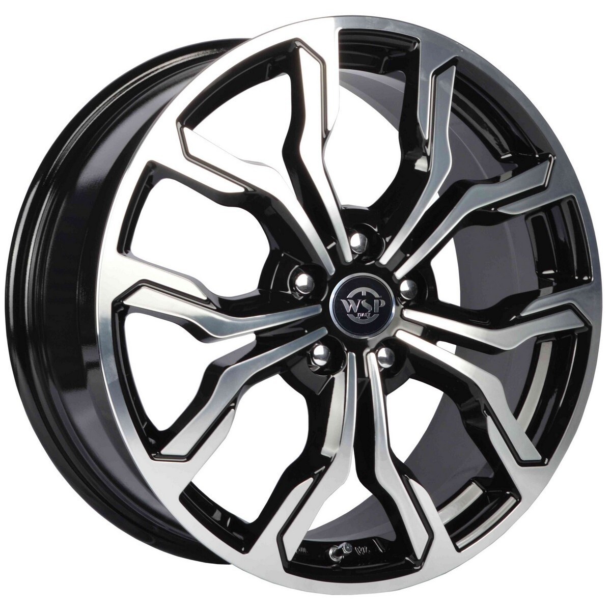 Литі диски WSP Italy Kia (WD002) New York R18 W7.5 PCD5x114.3 ET55 DIA67.1 (gloss black polished)-зображення-1