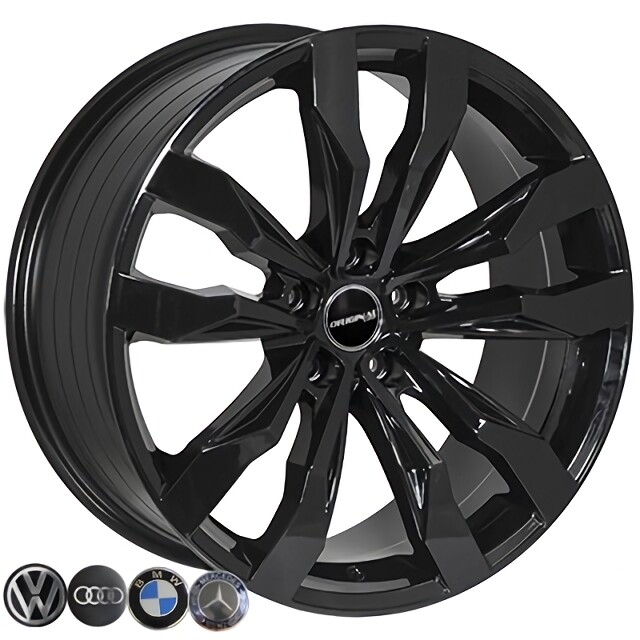 Литі диски Replica Volkswagen (FE185) R19 W8.5 PCD5x112 ET28 DIA66.6 (black)-зображення-1