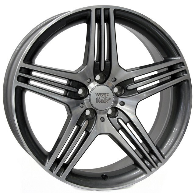 Литі диски WSP Italy Mercedes (W768) Stromboli R18 W8.5 PCD5x112 ET30 DIA66.6 (anthracite polished)-зображення-1