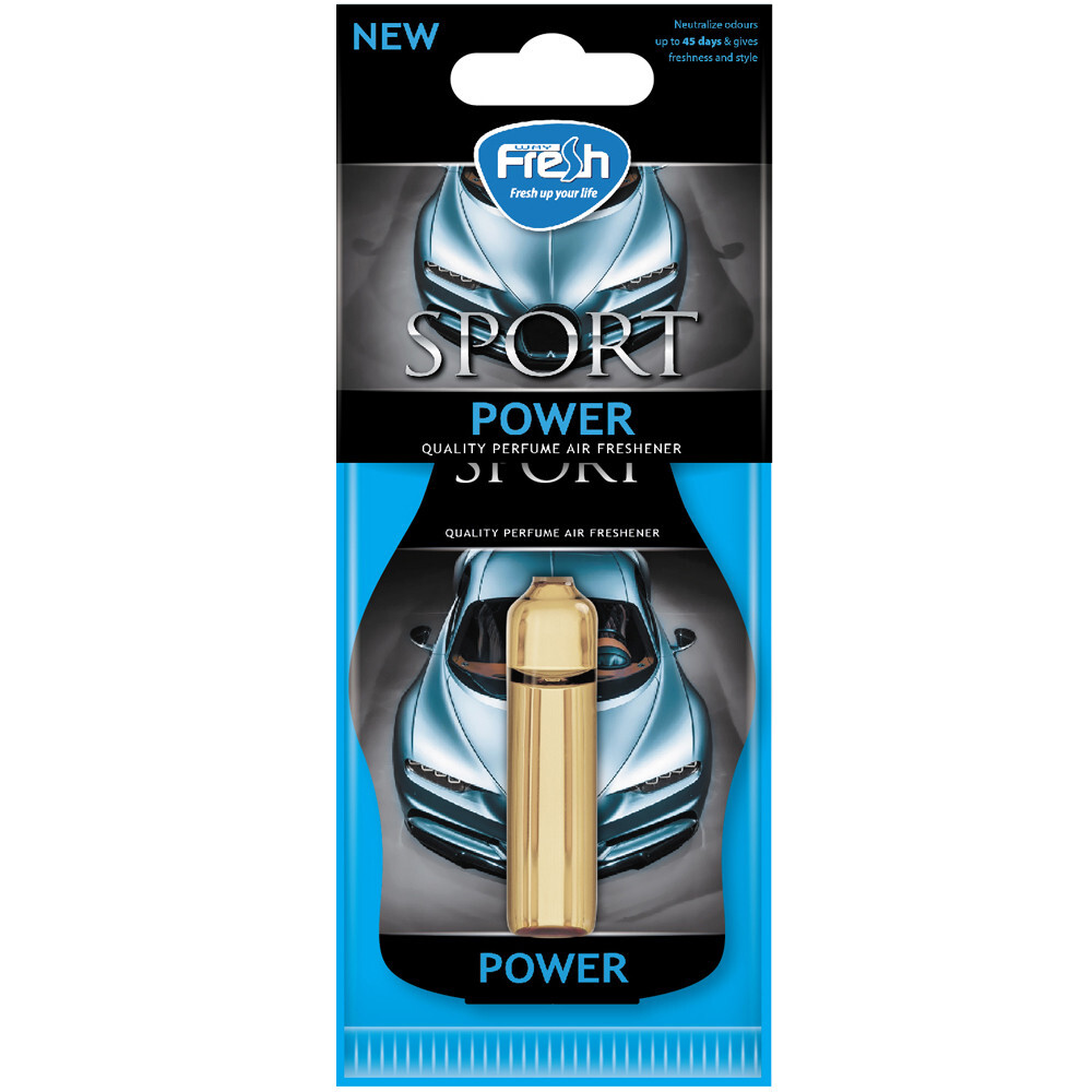 Рідкий Ароматизатор на дзеркало Fresh Way Sport Ampule Power (Міць) 4,5 ml-зображення-1