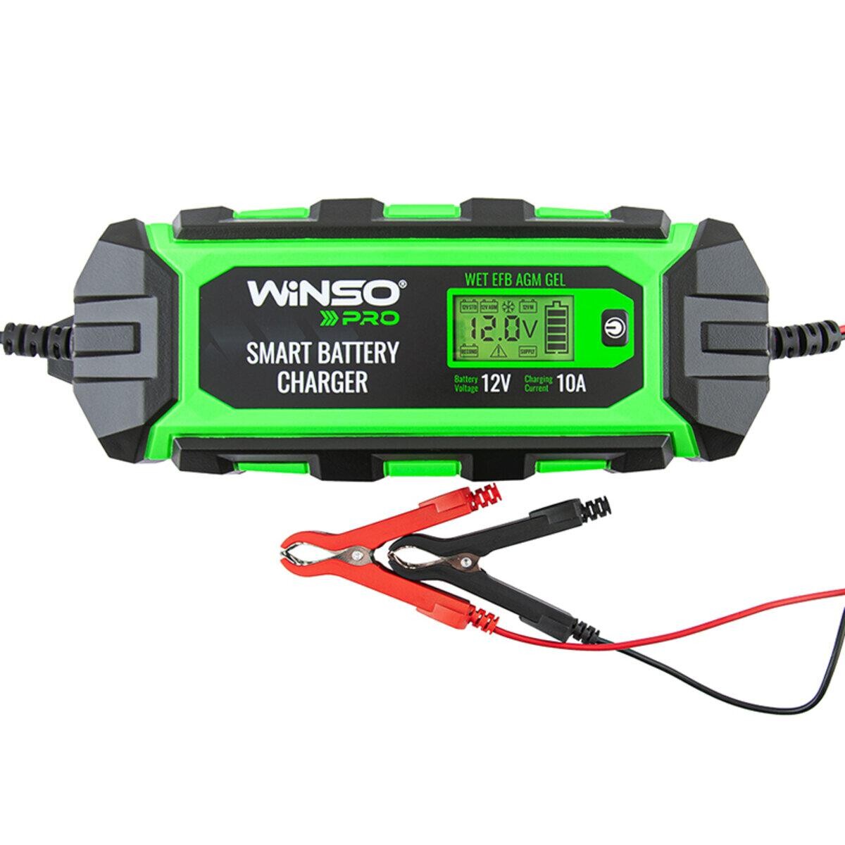 Зарядний пристрій АКБ Winso Pro 12V, 10A LCD