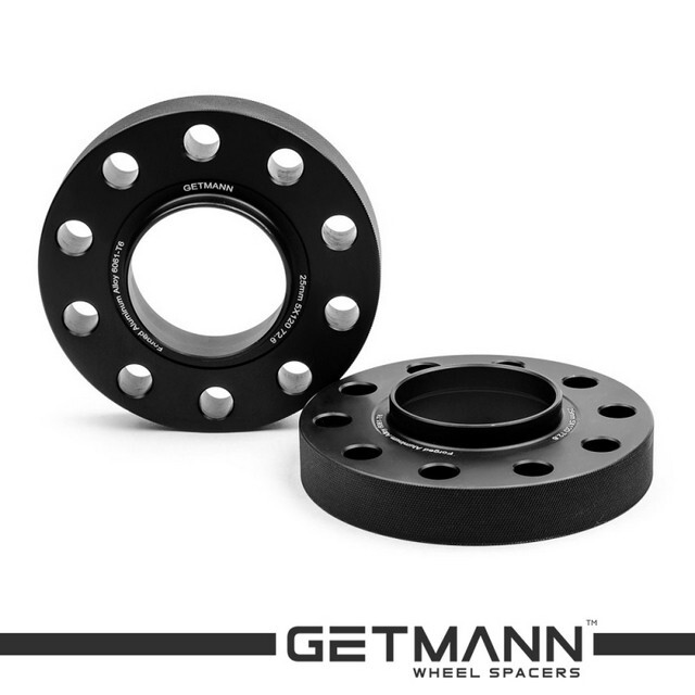 Автомобільне розширювальне кільце (Spacer) GETMANN H = 25 мм PCD5x120 DIA72.6, Кована/Чорна