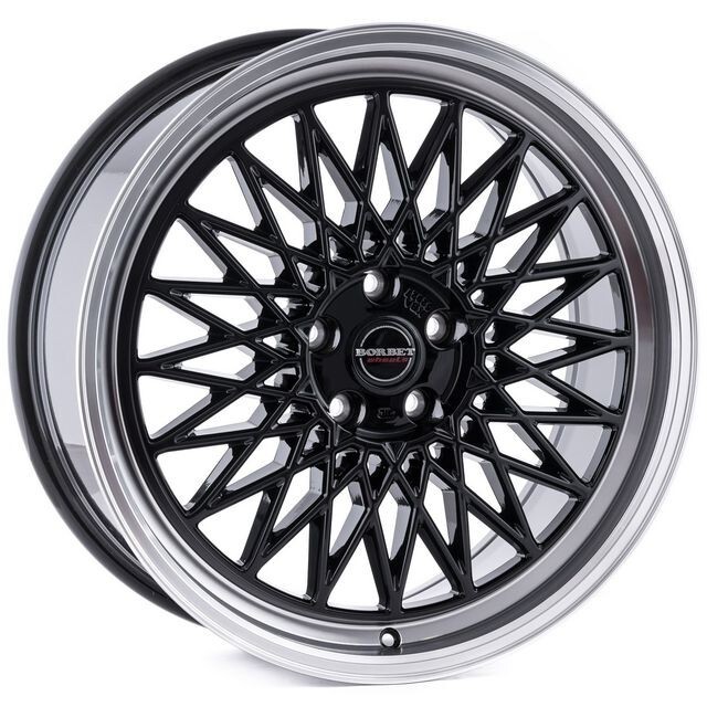 Литі диски Borbet B R18 W8 PCD5x112 ET45 DIA66.6 (black rim polished)-зображення-1