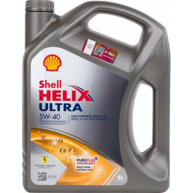 Моторна олія SHELL Helix Ultra 5W-40 (5л.)