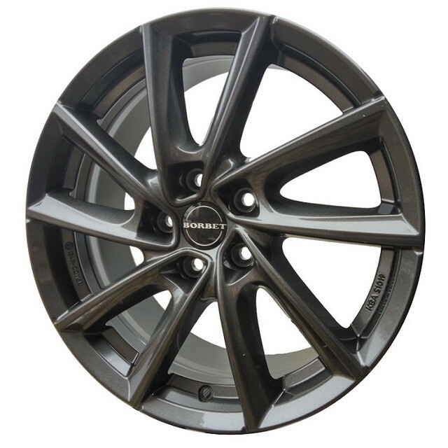 Литі диски Borbet VT R17 W7.5 PCD5x112 ET36 DIA66.5 (mistral anthracite glossy)-зображення-1