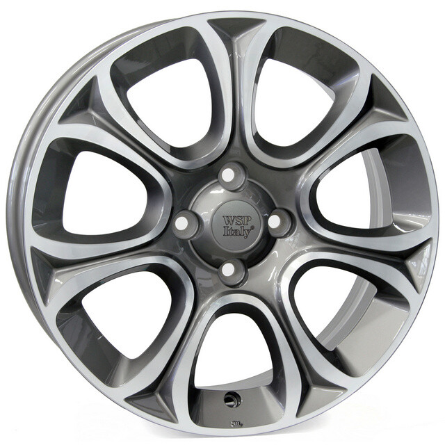 Литі диски WSP Italy Fiat (W163) Evo R16 W6 PCD4x100 ET45 DIA56.6 (anthracite polished)