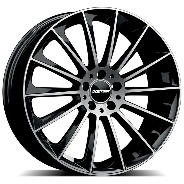 Литі диски GMP Italia Stellar R17 W7.5 PCD5x112 ET45 DIA66.6 (black lip polished)-зображення-1