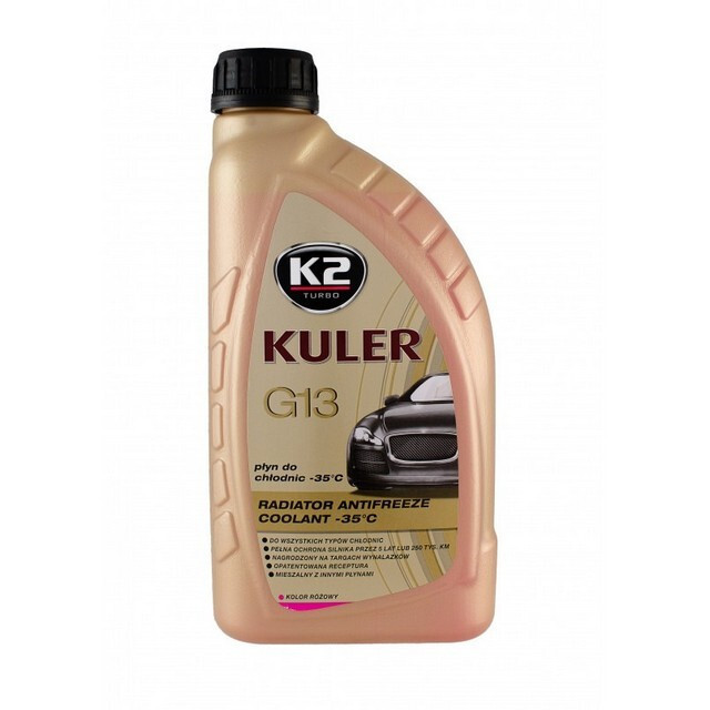 Антифриз K2 KULER - 35°C (1л.) PINK, антифриз рожевий NEW-зображення-1