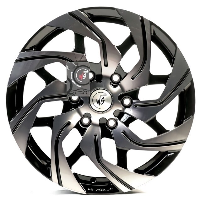 Литі диски WS Forged WS-6-05 R18 W7.5 PCD6x139.7 ET50 DIA92.5 (gloss black dark machined face)-зображення-1