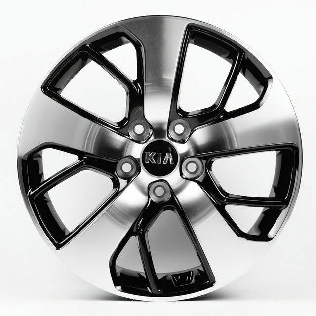 Литі диски Replica Kia (KI5390) R17 W7 PCD5x114.3 ET48.5 DIA67.1 (gloss black machined face)-зображення-1