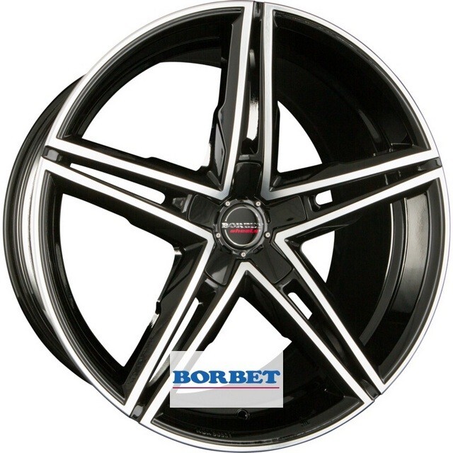 Литі диски Borbet XRS R19 W8.5 PCD5x112 ET40 DIA72.6 (gloss black polished)-зображення-1