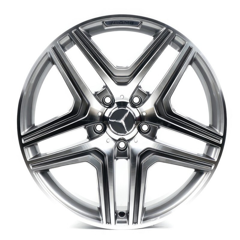 Литі диски Replica Mercedes (MR157) R21 W10 PCD5x112 ET46 DIA66.6 (gloss black machined face)-зображення-2