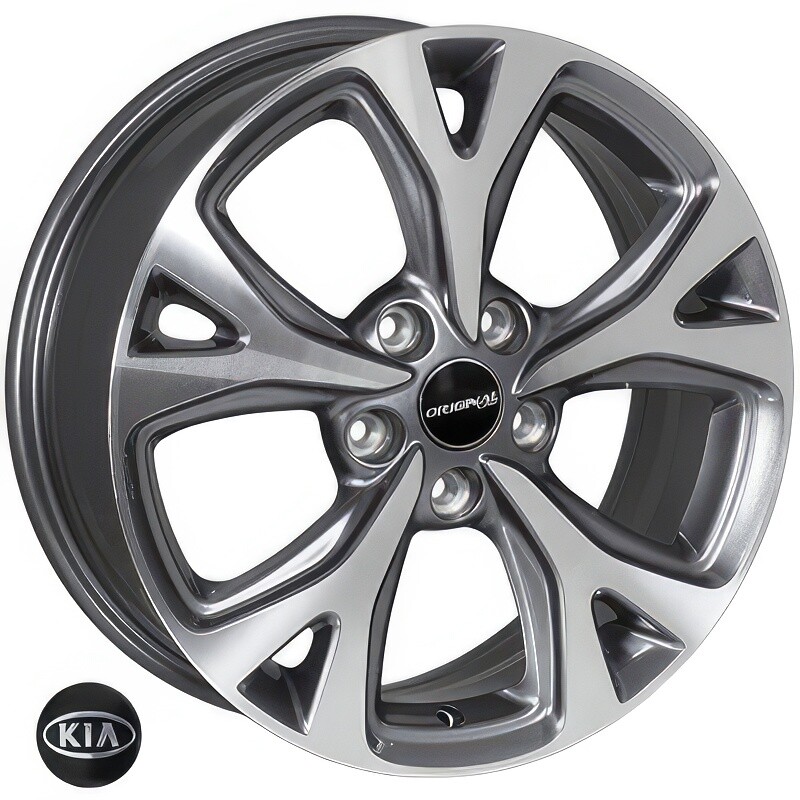 Литі диски Replica Kia (HP593) R17 W6.5 PCD5x114.3 ET49 DIA67.1 (MG)