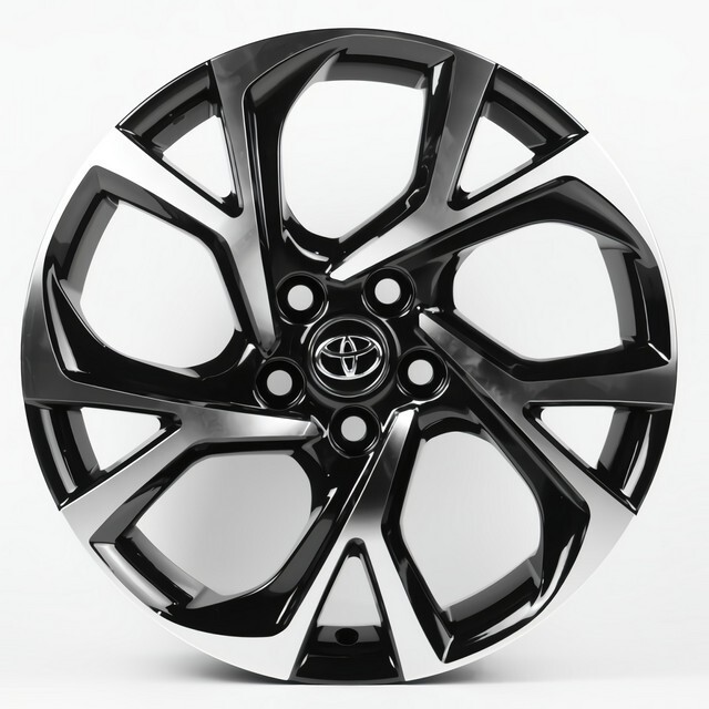 Литі диски Replica Toyota (TY1722) R18 W7 PCD5x114.3 ET50 DIA60.1 (gloss black machined face)