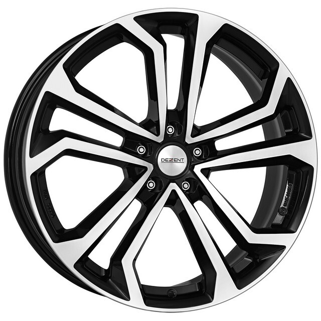 Литі диски Dezent TA R18 W7.5 PCD5x114.3 ET45 DIA64.1 (black polished)-зображення-1