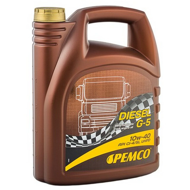 Моторне масло Pemco DIESEL G-5 UHPD API CI-4/CH-4/CG-4/CF-4/SL SAE 10W-40 (5л.)