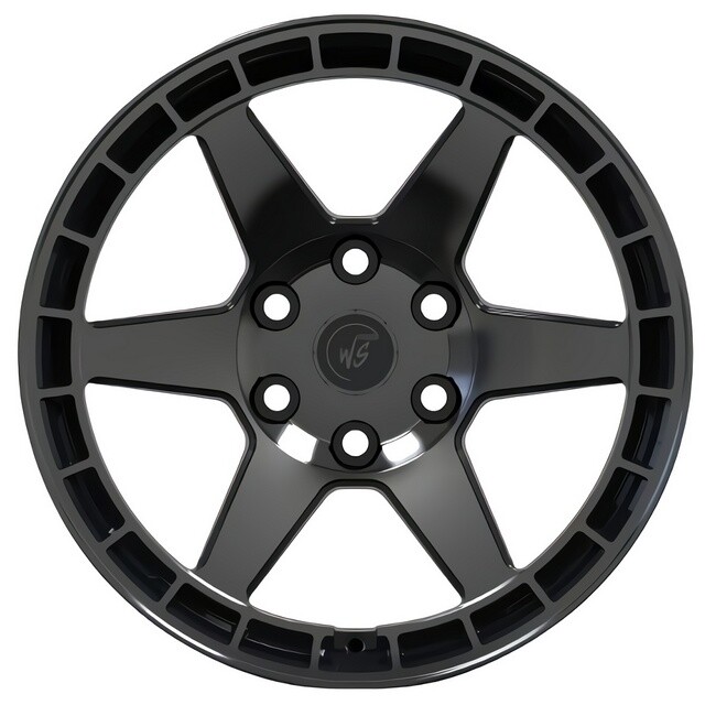 Литі диски WS Forged WS6-07 R18 W8.5 PCD6x139.7 ET10 DIA106.1 (gloss black dark machined face)