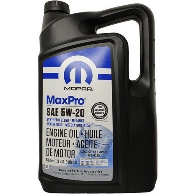 Моторна олія Mopar MaxPro 5W-20 Engine Oil SP/GF-6A (5л.)-зображення-1