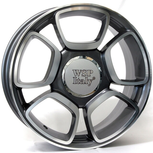 Литі диски WSP Italy Fiat (W157) Forio R17 W7 PCD4x100 ET37 DIA56.6 (anthracite polished)-зображення-1