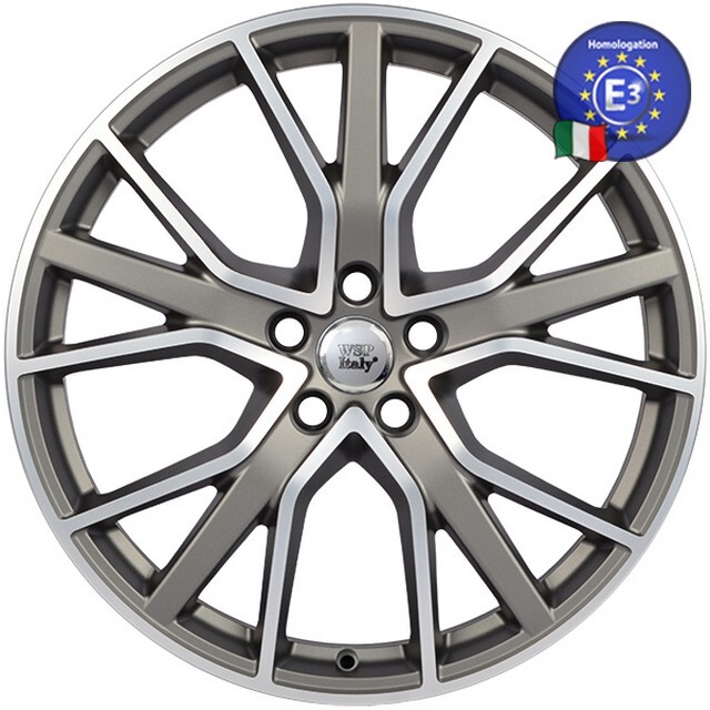 Литі диски WSP Italy Audi (W571) Alicudi R20 W8.5 PCD5x112 ET43 DIA66.6 (matt gun metal polished)-зображення-1