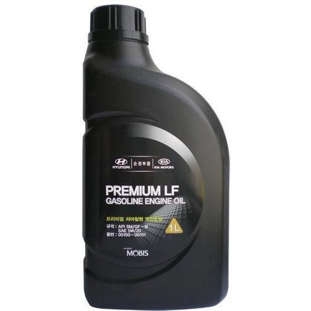 Моторне масло Mobis Hyundai/KIA Premium LF Gasoline 5W-20 (1л.)-зображення-1