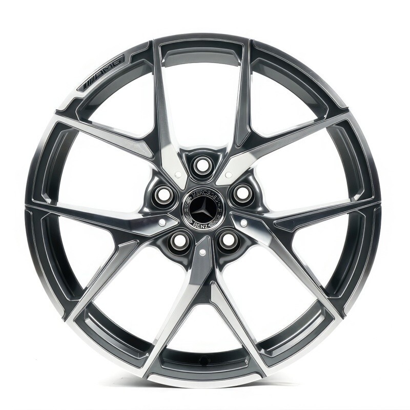 Литі диски Replica Mercedes (MR715) R17 W7.5 PCD5x112 ET35 DIA66.6 (light grey machined)-зображення-1