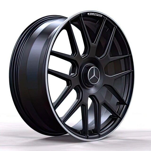 Литі диски Replica Mercedes (MR095) R21 W11 PCD5x112 ET47 DIA66.6 (satin black lip polished)