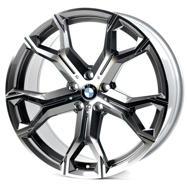 Литі диски Replica BMW (B1538) R20 W9 PCD5x112 ET37 DIA66.6 (gun metal machined face)-зображення-2