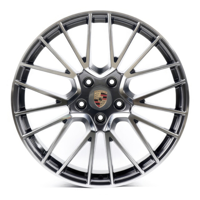 Литі диски Replica Porsche (PR550) R21 W9.5 PCD5x130 ET46 DIA71.6 (grey machined face)