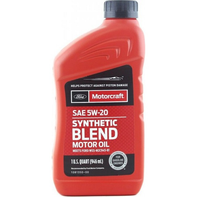 Моторна олія MOTORCRAFT 5W-20 Synthetic Blend Motor Oil (1qt = 0,946л.).-зображення-1