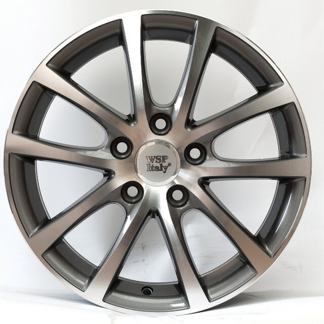 Литі диски WSP Italy Volkswagen (W454) Eos Riace R18 W8 PCD5x112 ET44 DIA57.1 (anthracite polished)-зображення-1