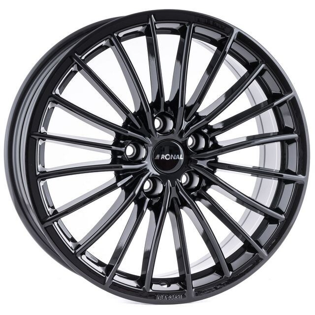 Литі диски Ronal R68 R18 W8 PCD5x112 ET30 DIA66.6 (jet black)-зображення-1