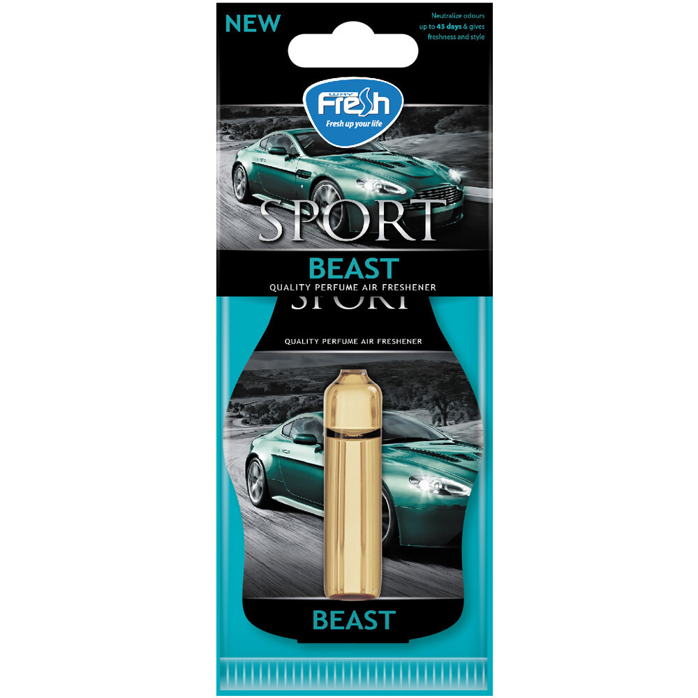 Рідкий Ароматизатор на дзеркало Fresh Way Sport Ampule Beast (Звір) 4,5 ml